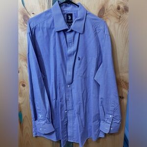 Arrow Classic Fit Dark Blue Long-Sleeve Shirt (17.5 34/35)